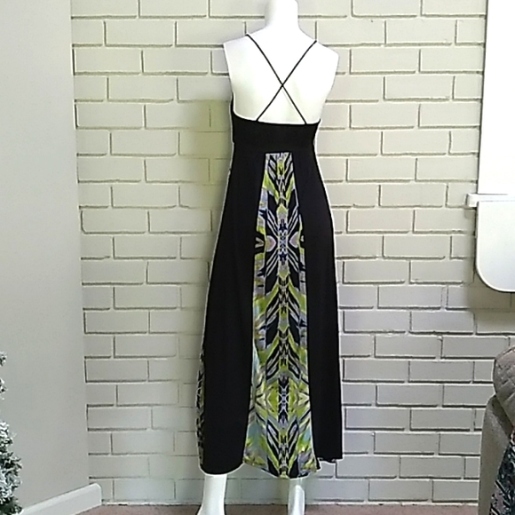 Charlotte Russe Abstract  Multicolor Maxi Dress. Size XS - Picture 5 of 10
